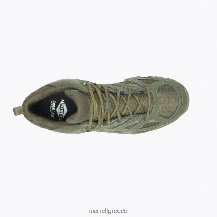 4FVVXX122 moab 3 mid tactical αδιάβροχο (j004113) μαύρη ελιά Merrell