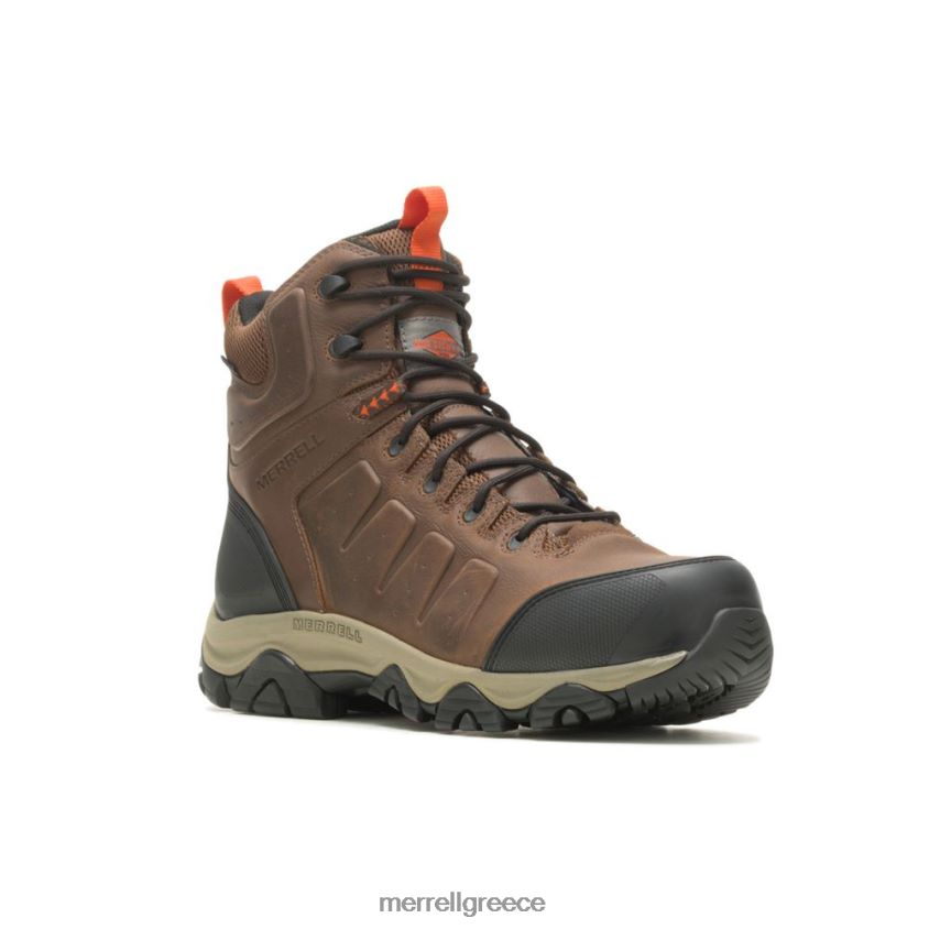 4FVVXX123 Phasebound 2 mid waterproof cf (j005055) γη/πορτοκαλί Merrell