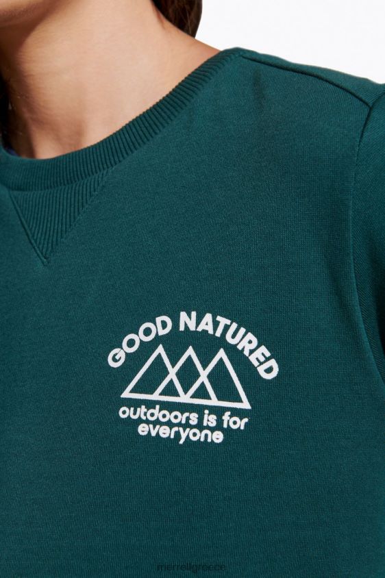 4FVVXX1231 καλός φλις λαιμός πληρώματος (jwf26633-325) βρύα θάλασσας Merrell