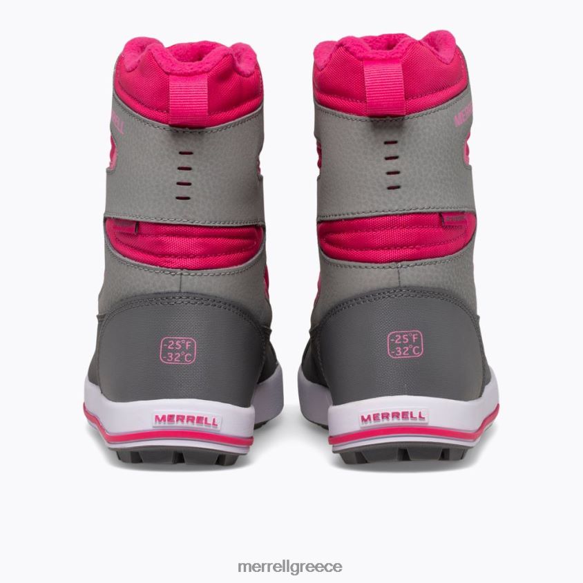 4FVVXX1481 μπότα snow bank 30 (mk165187k) γκρι/μούρο Merrell