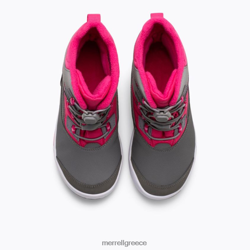 4FVVXX1481 μπότα snow bank 30 (mk165187k) γκρι/μούρο Merrell