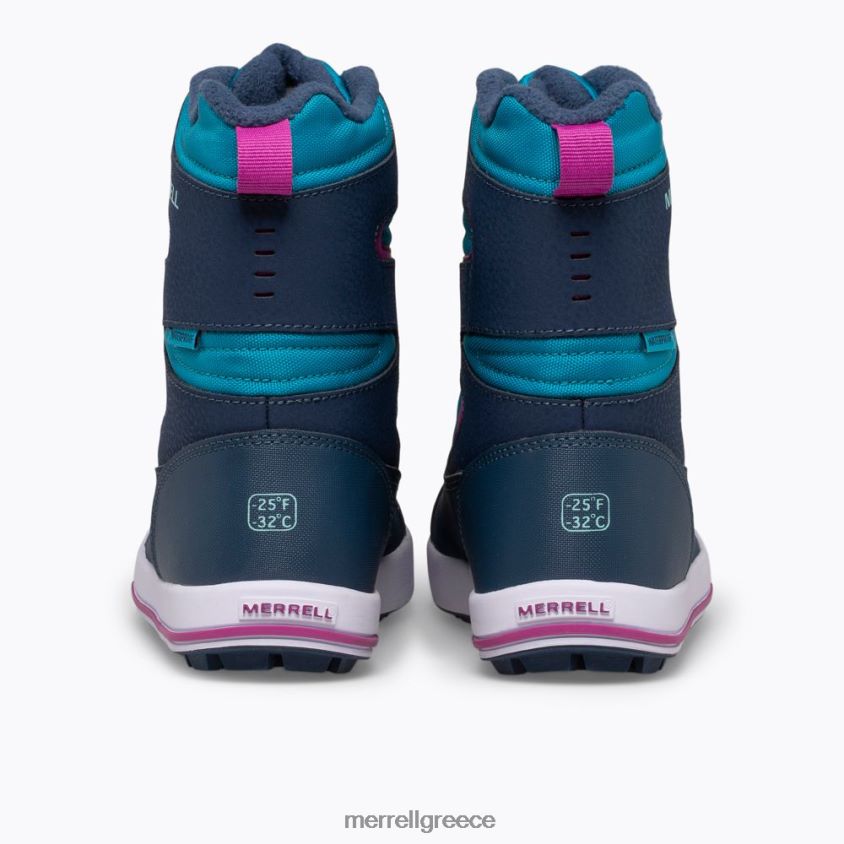 4FVVXX1483 μπότα snow bank 30 (mk165186k) ναυτικό/τιρκουάζ Merrell