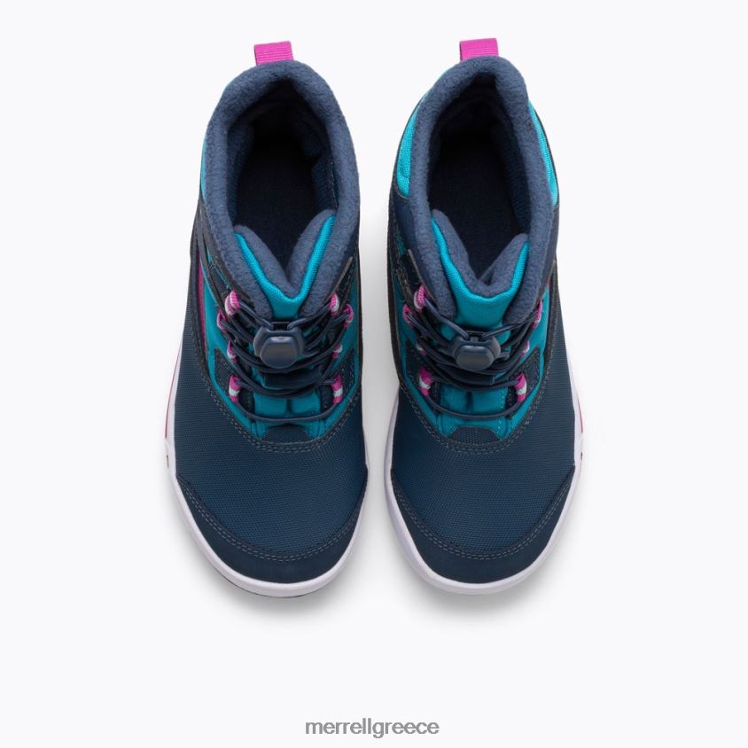 4FVVXX1483 μπότα snow bank 30 (mk165186k) ναυτικό/τιρκουάζ Merrell