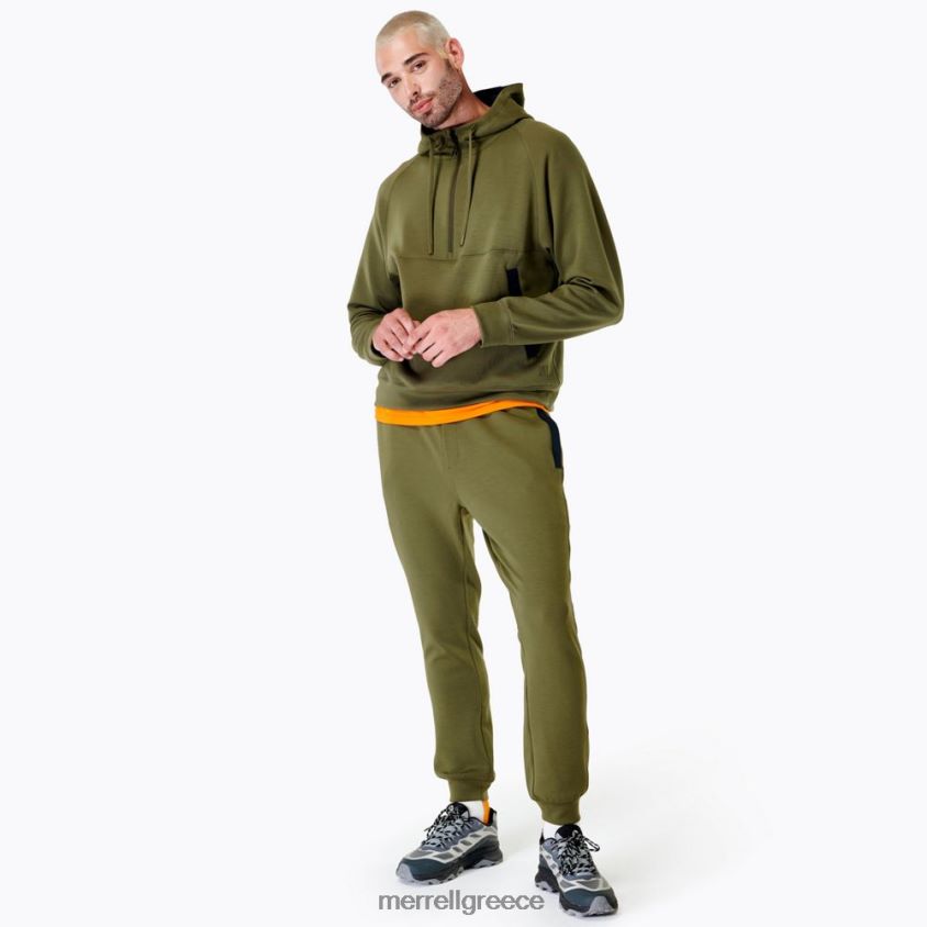 4FVVXX159 momentum hoody (jms26762-326) σκονισμένη ελιά Merrell