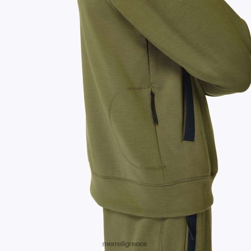 4FVVXX159 momentum hoody (jms26762-326) σκονισμένη ελιά Merrell