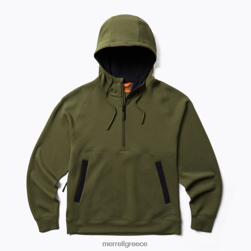 4FVVXX159 momentum hoody (jms26762-326) σκονισμένη ελιά Merrell