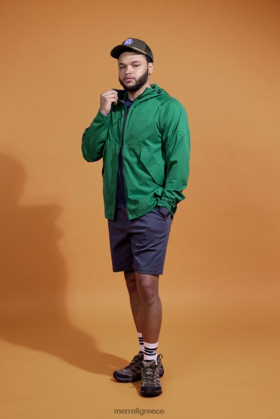 4FVVXX167 whisper rain shell (jms26319-320) άφθονο πράσινο Merrell