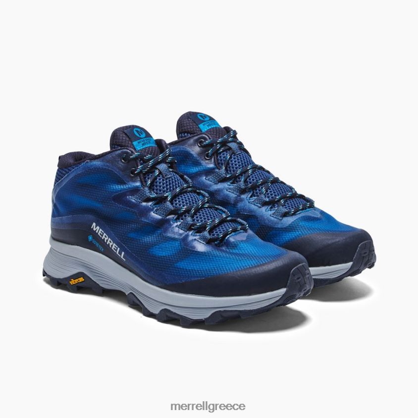 4FVVXX193 ταχύτητα moab mid gore-tex (j135413) ΠΟΛΕΜΙΚΟ ΝΑΥΤΙΚΟ Merrell