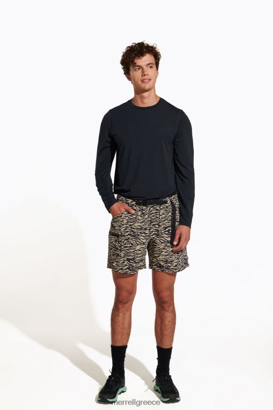 4FVVXX336 καθημερινό μακρυμάνικο μπλουζάκι με tencel (jmf26597-010) μαύρος Merrell