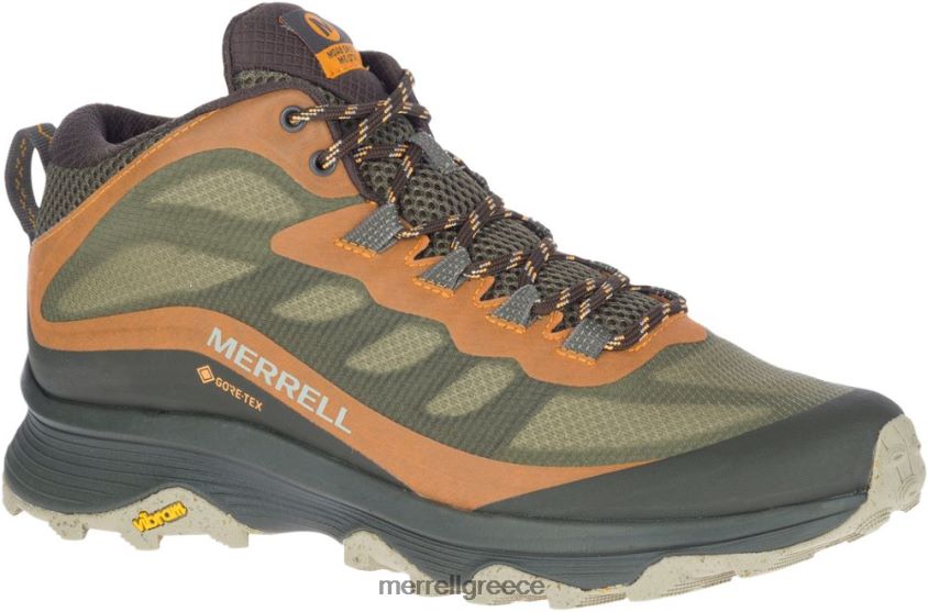 4FVVXX354 ταχύτητα moab mid gore-tex ευρύ πλάτος (j135411w) λειχήνα Merrell