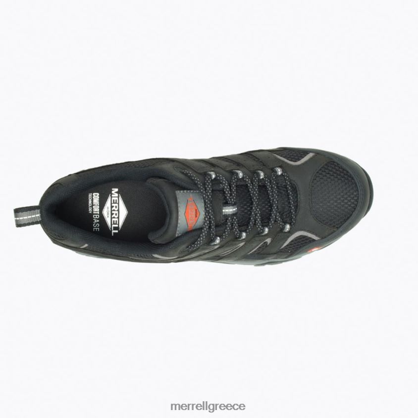 4FVVXX371 παπούτσι εργασίας moab vertex vent comp toe (j36461) μαύρος Merrell