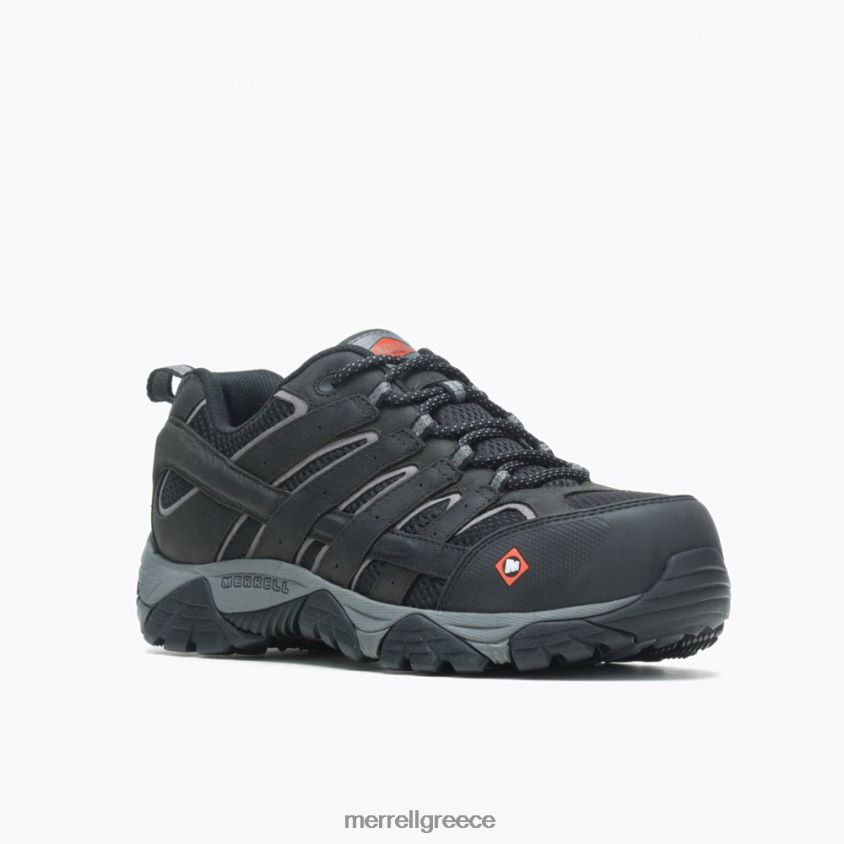 4FVVXX371 παπούτσι εργασίας moab vertex vent comp toe (j36461) μαύρος Merrell