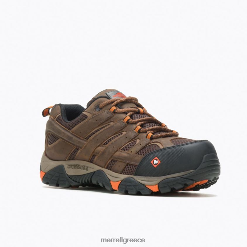 4FVVXX372 παπούτσι εργασίας moab vertex vent comp toe (j11119) πηλός Merrell