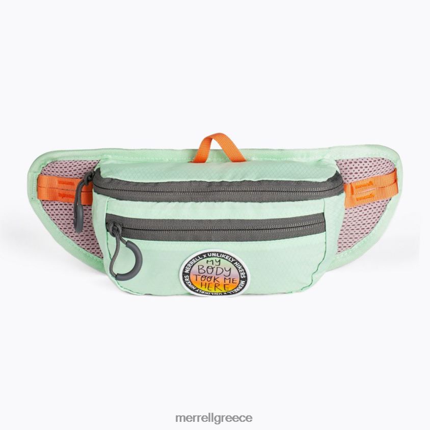 4FVVXX373 λοφίο οσφυϊκό πακέτο 15 λίτρων x απίθανοι πεζοπόροι (jas26687-330) πράσινη ομίχλη Merrell