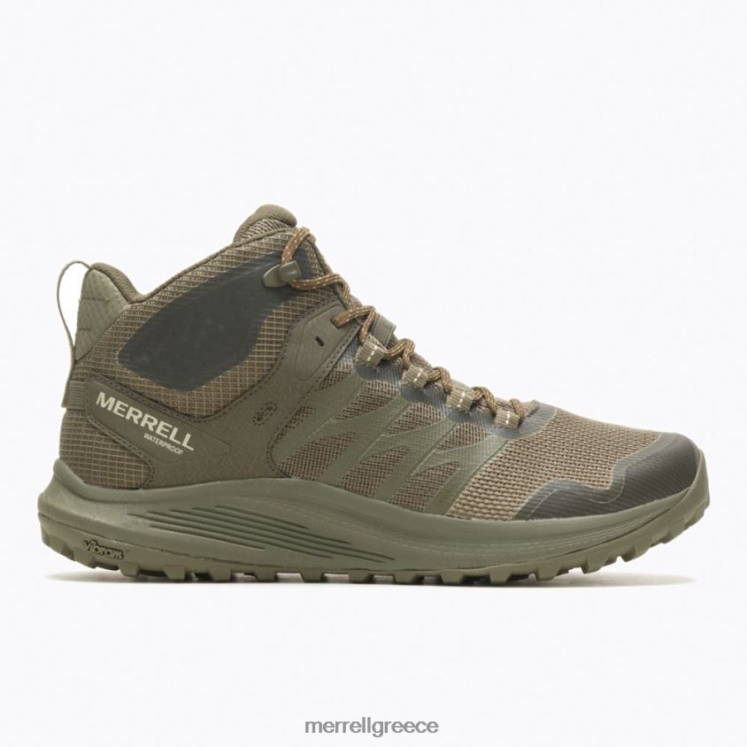 4FVVXX383 nova 3 mid tactical αδιάβροχη μπότα (j005053) ελιά Merrell