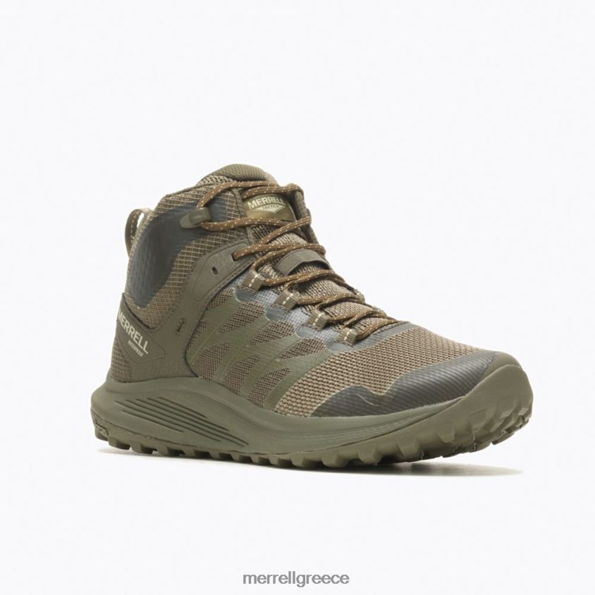 4FVVXX383 nova 3 mid tactical αδιάβροχη μπότα (j005053) ελιά Merrell