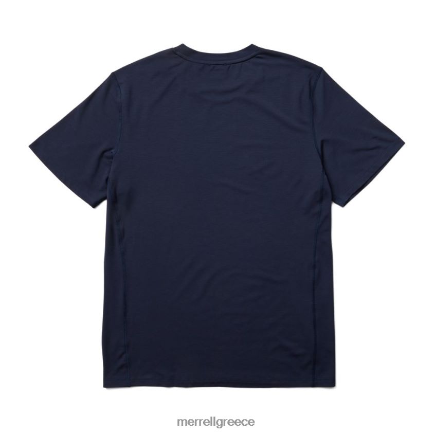 4FVVXX391 κοντομάνικο μπλουζάκι tencel (jms26065-353) ΠΟΛΕΜΙΚΟ ΝΑΥΤΙΚΟ Merrell