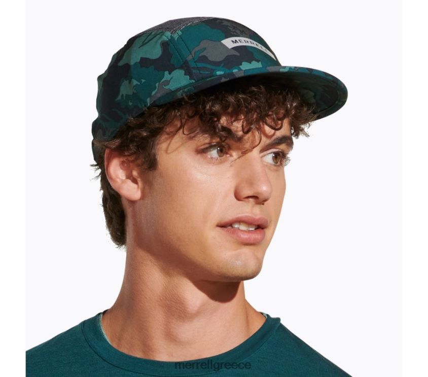4FVVXX393 καπέλο τρεξίματος μονοπατιού (jaf26640-330) εκτύπωση φύλλων βρύα θάλασσας Merrell