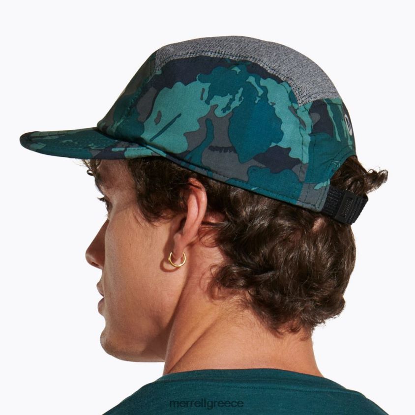 4FVVXX393 καπέλο τρεξίματος μονοπατιού (jaf26640-330) εκτύπωση φύλλων βρύα θάλασσας Merrell