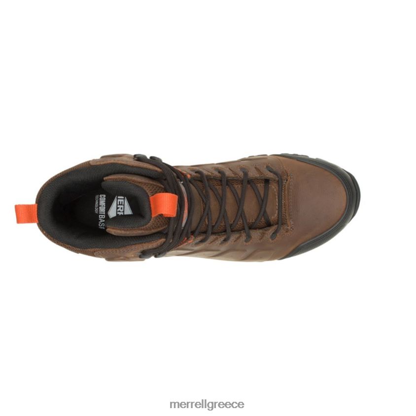 4FVVXX556 phaserbound 2 mid waterproof sr (j005057) γη/πορτοκαλί Merrell