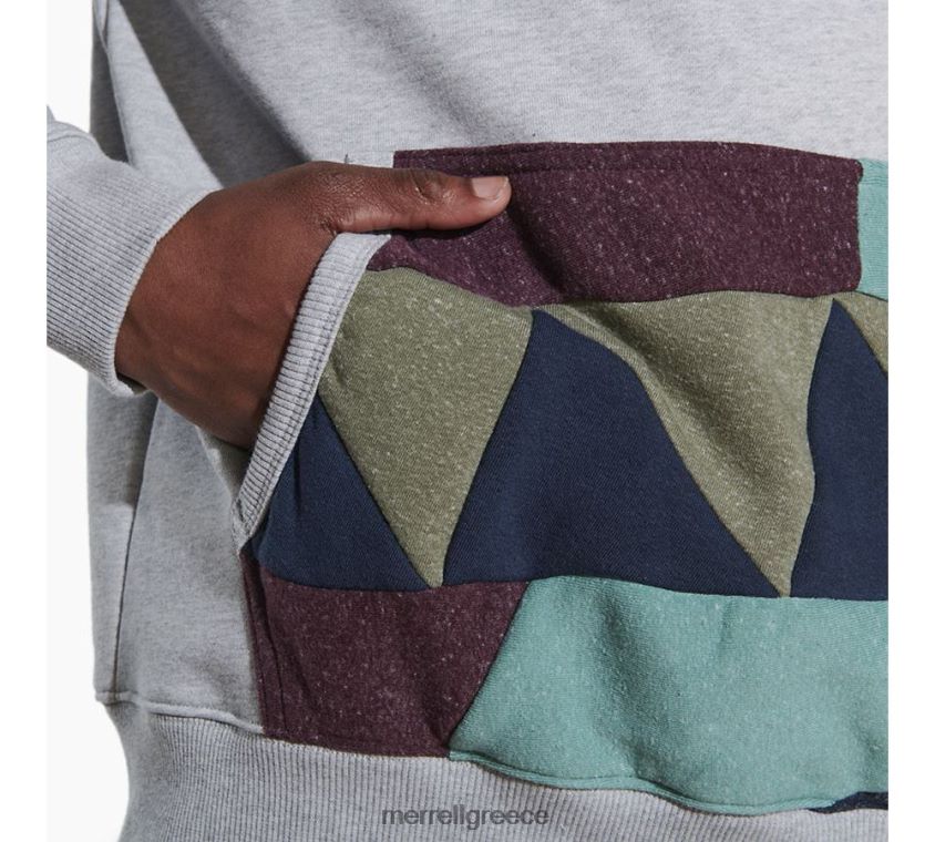 4FVVXX557 σκραπ πουλόβερ με κουκούλα (jms26641-050) γκρι ρείκι Merrell