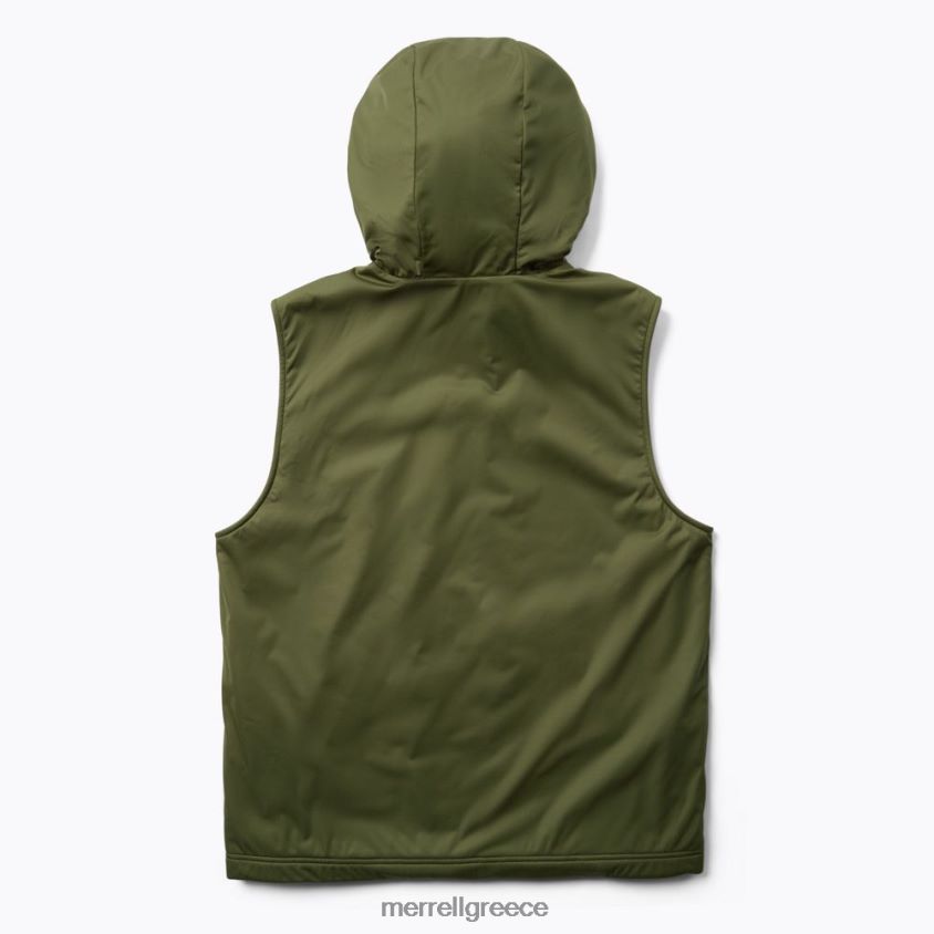 4FVVXX596 Whisper με κουκούλα γιλέκο (jms26863-326) σκονισμένη ελιά Merrell