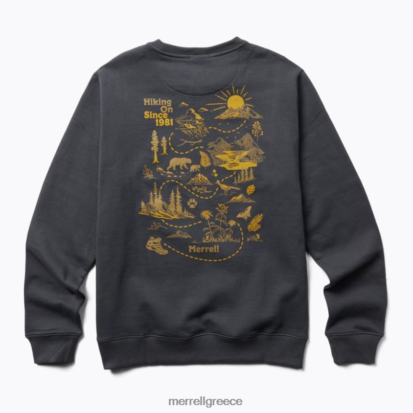 4FVVXX697 life\s an adventure crew fleece λαιμού (jmf26623-425) μελάνι της Ινδίας Merrell