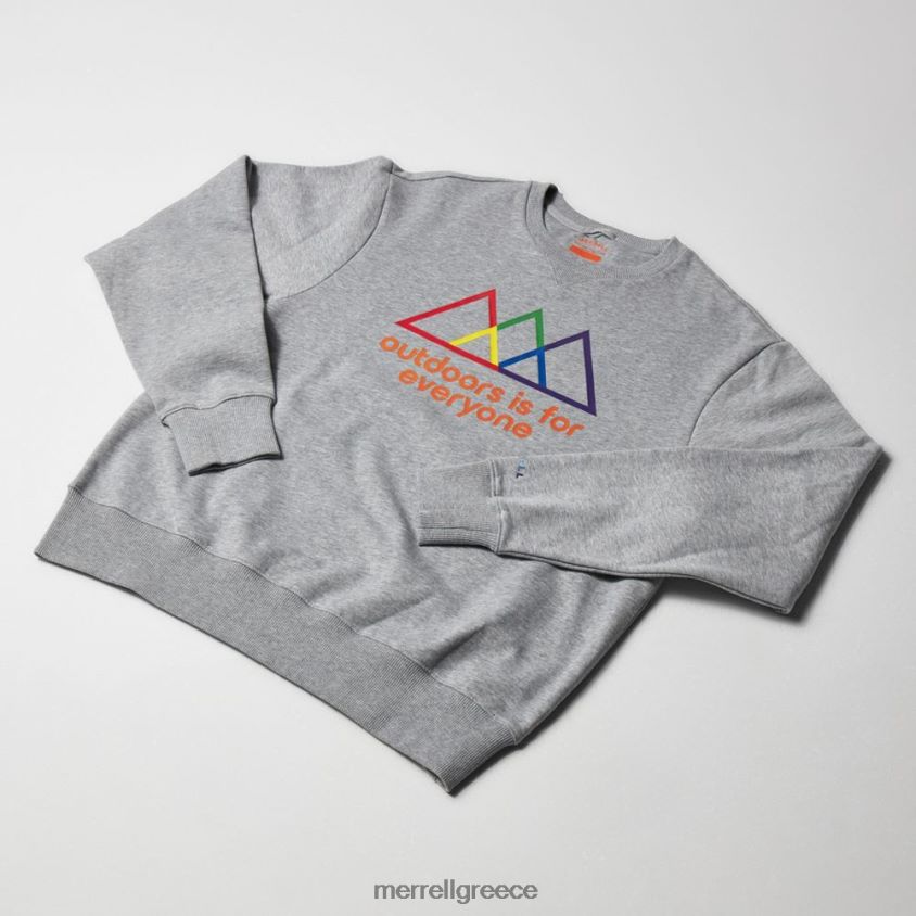 4FVVXX748 Το outdoors είναι για όλους το φούτερ με λαιμόκοψη (jms26875-050) ερείκη γκρι Merrell