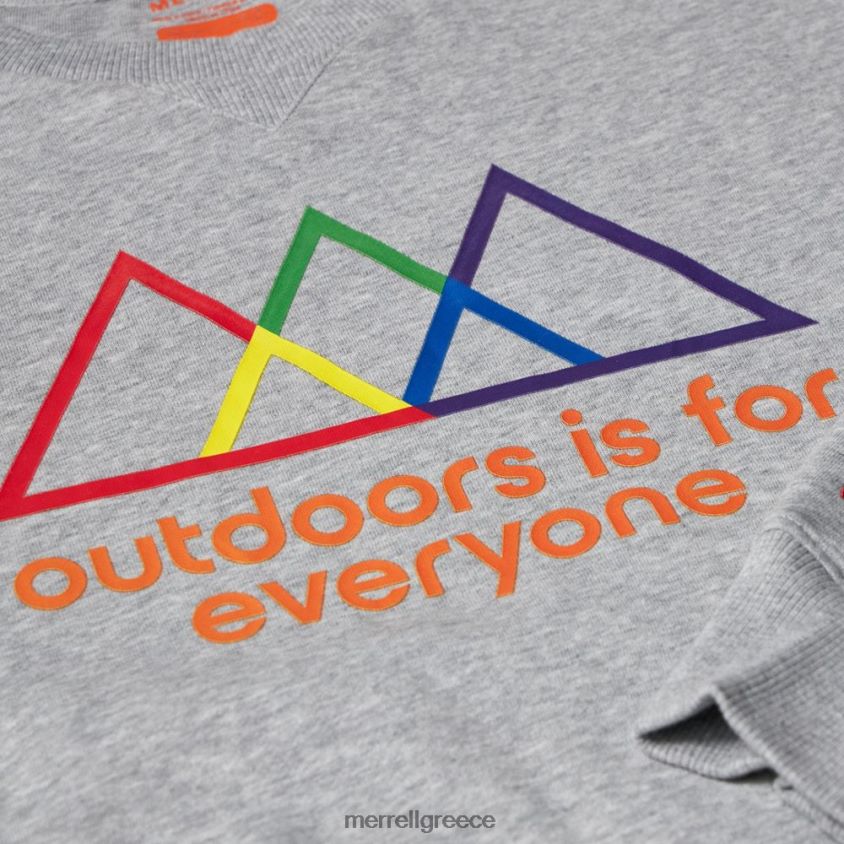 4FVVXX748 Το outdoors είναι για όλους το φούτερ με λαιμόκοψη (jms26875-050) ερείκη γκρι Merrell
