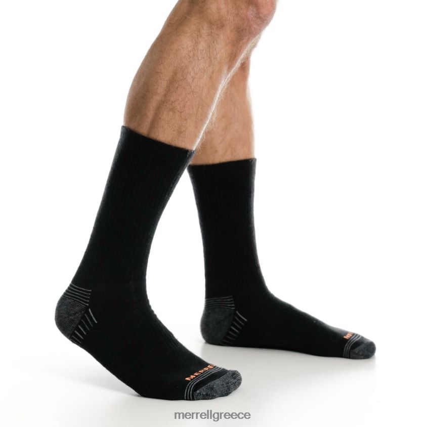 4FVVXX771 Πακέτο 3 κάλτσων πληρώματος πεζοπόρου (jsf24699-012) μαύρος Merrell