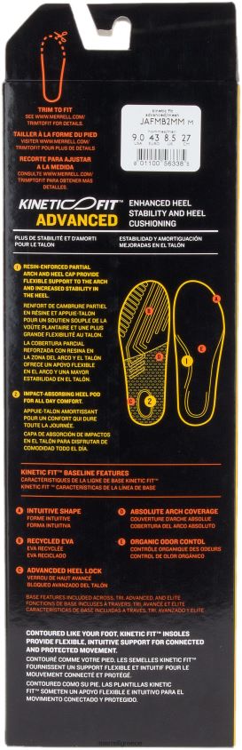 4FVVXX788 προηγμένο πέλμα kinetic fit (jafmb2mm) πλέγμα Merrell