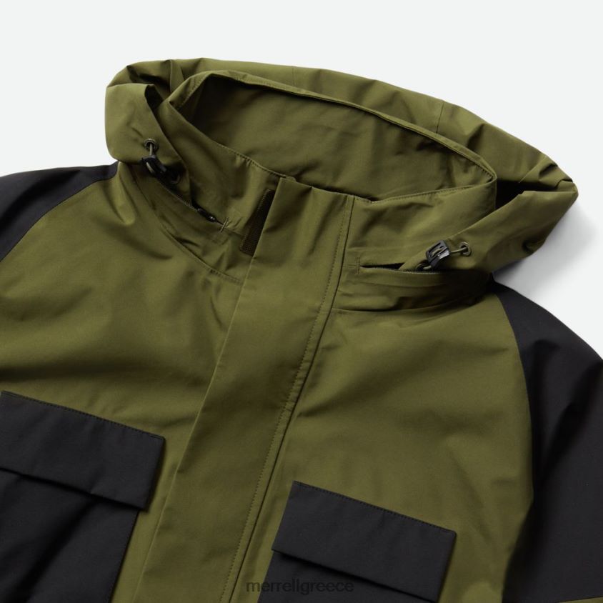 4FVVXX797 parka τσέπης φορτίου gore-tex (jmf26677-326) σκονισμένη ελιά Merrell