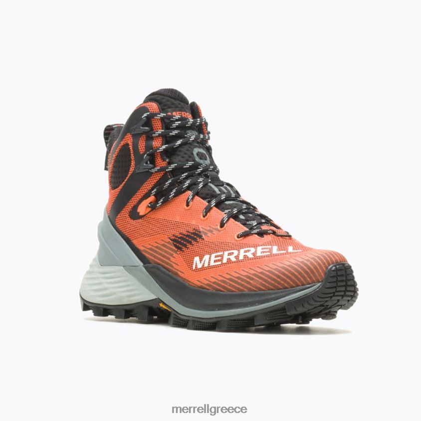 4FVVXX834 απατεώνας πεζοπόρος mid gore-tex (j037332) πορτοκάλι Merrell