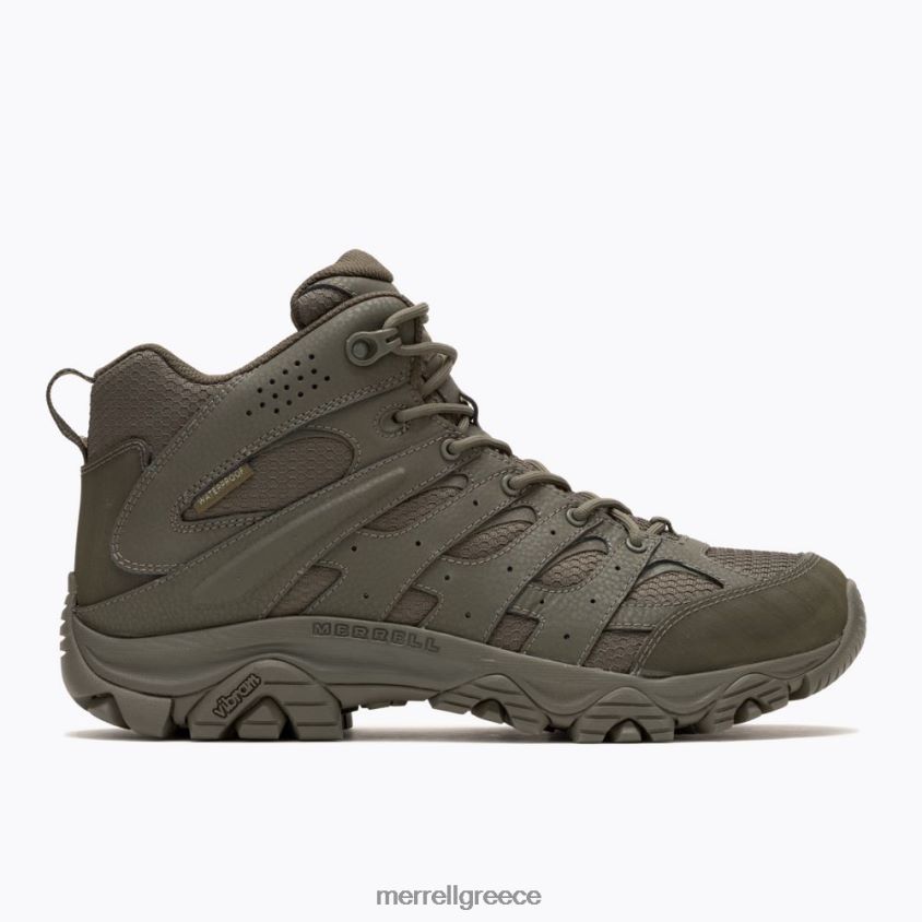 4FVVXX122 moab 3 mid tactical αδιάβροχο (j004113) μαύρη ελιά Merrell