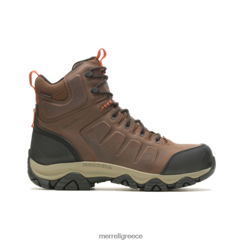 4FVVXX123 Phasebound 2 mid waterproof cf (j005055) γη/πορτοκαλί Merrell