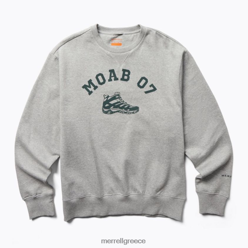 4FVVXX322 moab 07 crew neck fleece (jmf26621-050) γκρι ρείκι Merrell