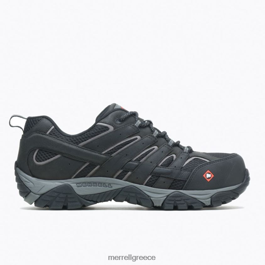 4FVVXX371 παπούτσι εργασίας moab vertex vent comp toe (j36461) μαύρος Merrell