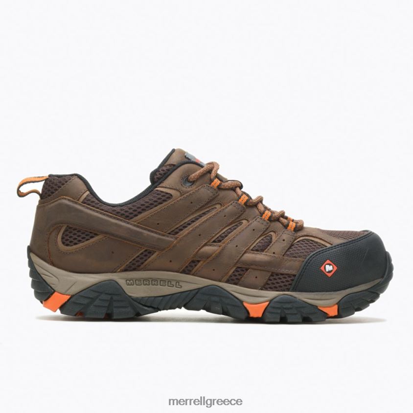 4FVVXX372 παπούτσι εργασίας moab vertex vent comp toe (j11119) πηλός Merrell