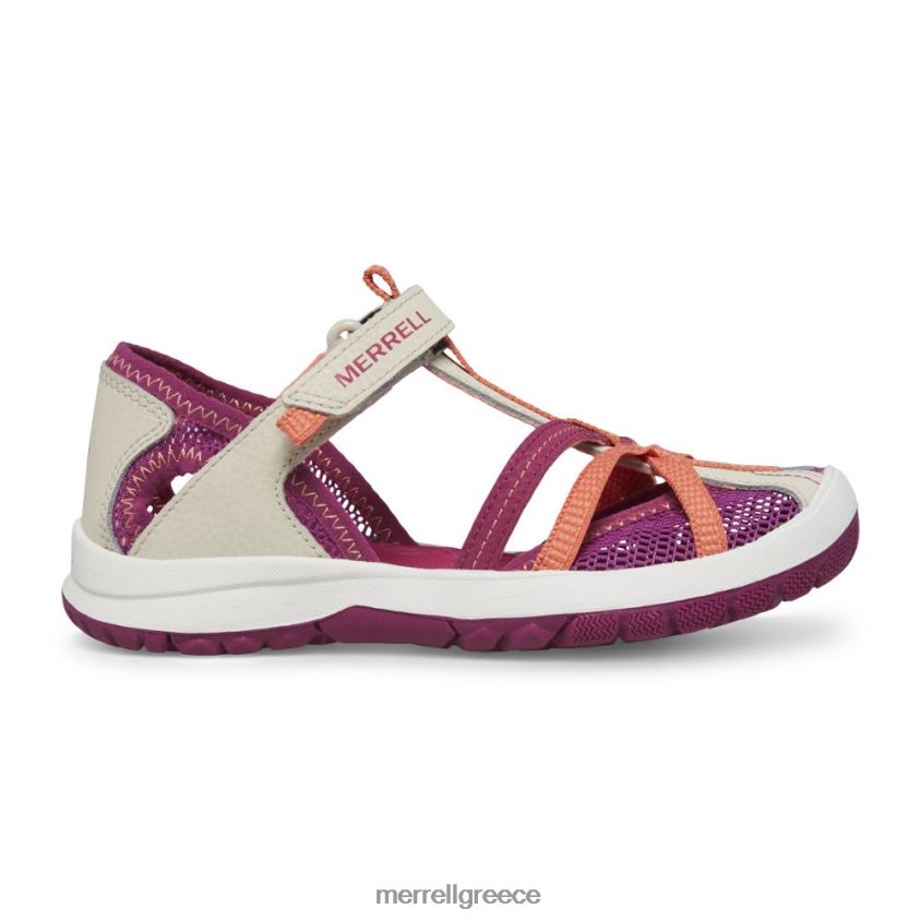 4FVVXX1414 σανδάλι dragonfly (mk166805k) γκρι/κοραλί Merrell