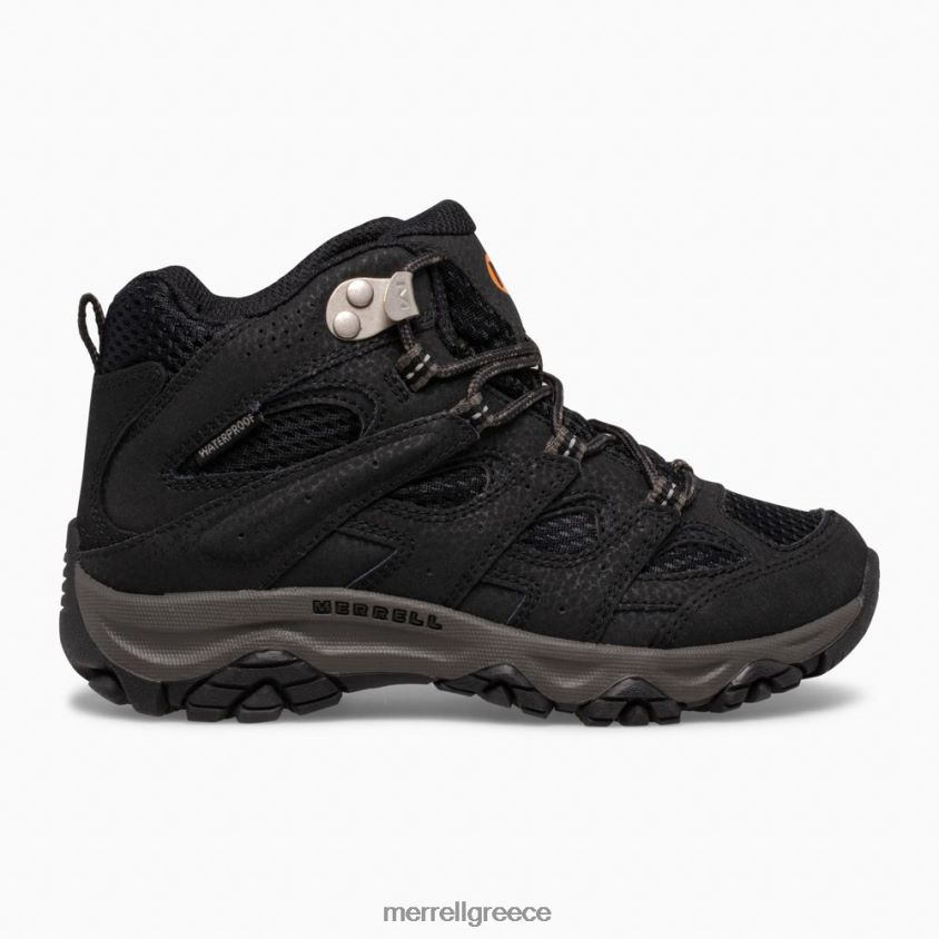 4FVVXX1431 moab 3 μεσαία αδιάβροχη μπότα (mk265702) μαύρος Merrell